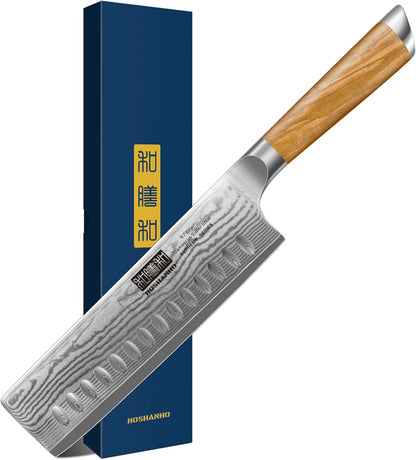 HOSHANHO Damascus Fillet Knife 7 Inch, Professional VG-10 Super Steel Boning Knife, Ultra Sharp Fish Knife with Ergonomic Handle - PuriLite