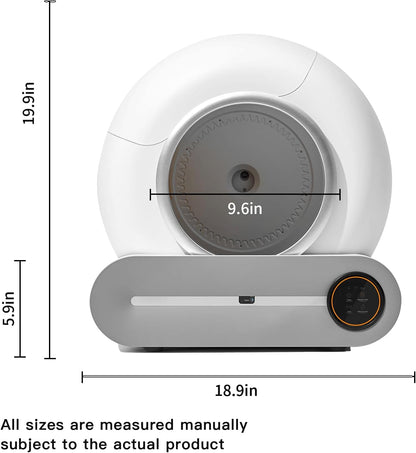 Upgraded Self-Cleaning Cat Litter Box - Automatic Smart for Multiple Cats, Never Scoop Again, Safety Protection, APP Control, Odorless, Health Check - PuriLite