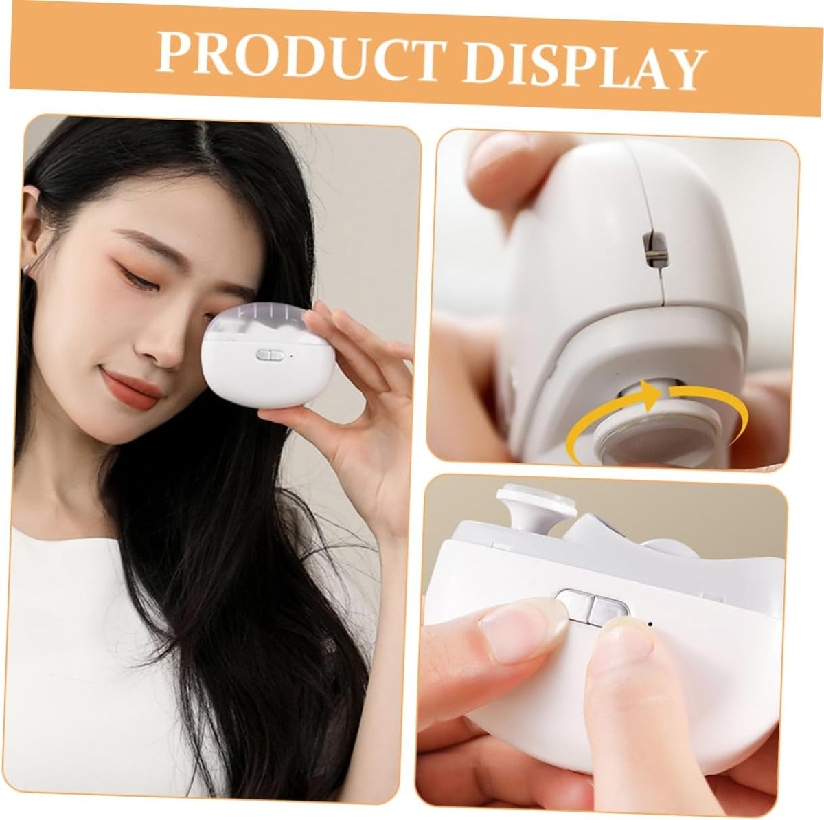 MUCKLILY Nail Clipper Fingernail File with Light Rechargeable Electric Nail Clipper for Adults Seniors and - PuriLite