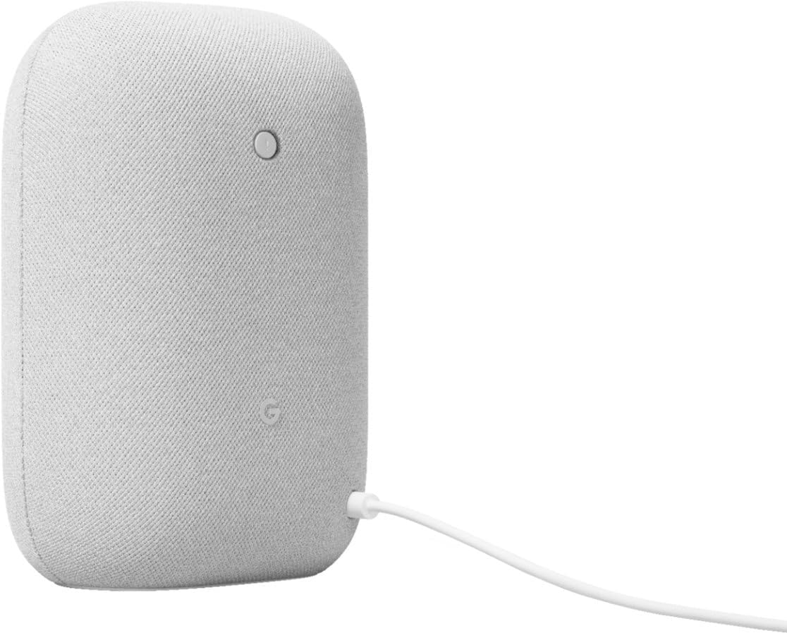 Google Voice Bluetooth Speaker - Wireless Music Streaming, Powerful Sound, Built-in Assistant, Wi-Fi and Bluetooth Connection, Smart Home Control, Stereo Pairing (Charcoal) - PuriLite