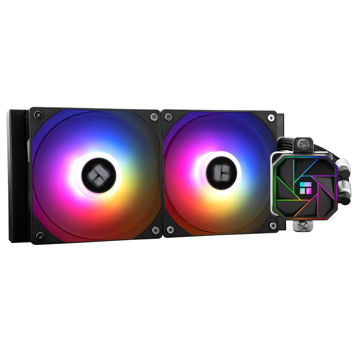 Thermalright Aqua Elite 240 V3 Liquid CPU Cooler, AIO Pump Head Speed up to 3300RPM, TL-C12B-S V2×2 PWM Fans,for AMD/AM4/AM5, Intel LGA1150/1151/1200/2011/1700, Computer CPU Aio Cooler - PuriLite
