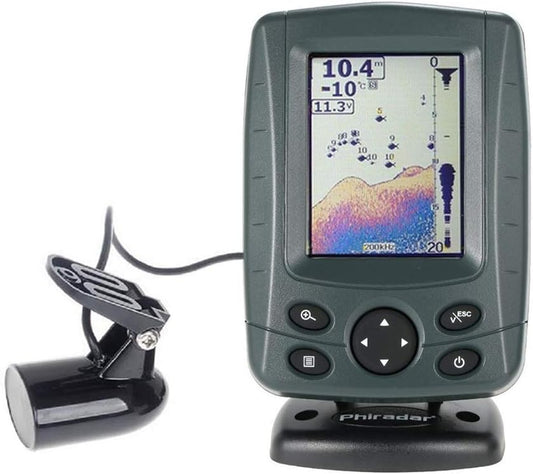 JOYWEE FF688C 3.5" Phiradar Color LCD Boat Fish Finder 200KHz/83KHz Dual Sonar Frequency 80M 240ft Detection Muti-Language Auto Zoom - PuriLite