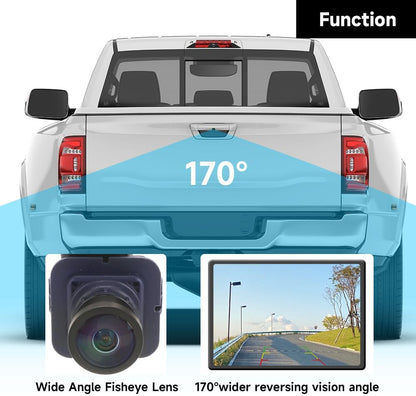 Rear View Back Up Wide Angle Camera Park Assist Reverse Camera - Compatible for Ford Edge 2015-2018 - Replace Part F2GZ19G490A - PuriLite