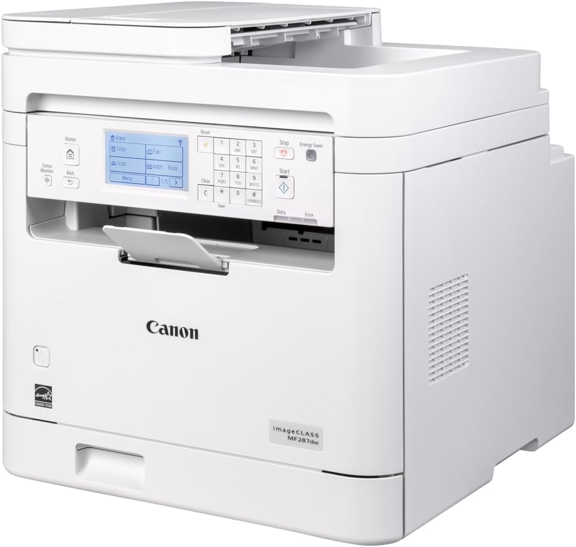 Canon imageCLASS MF287dw - All in One, Wireless, Mobile Ready, Duplex Laser Printer with 1 Year Limited Warranty - PuriLite