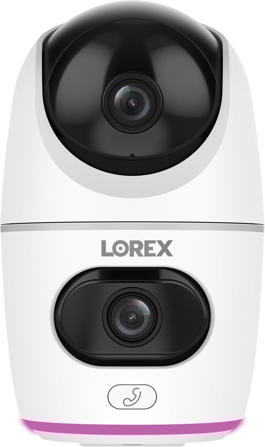 Lorex 2K Dual Lens Indoor Pan-Tilt Wi-Fi Security Camera (32GB)