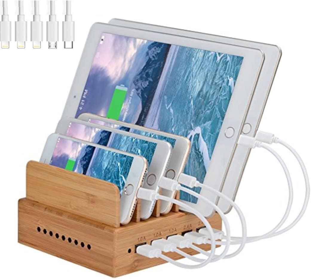 Purilite Select 5-Port USB Charging Station & Multi-Device Organizer - PuriLite