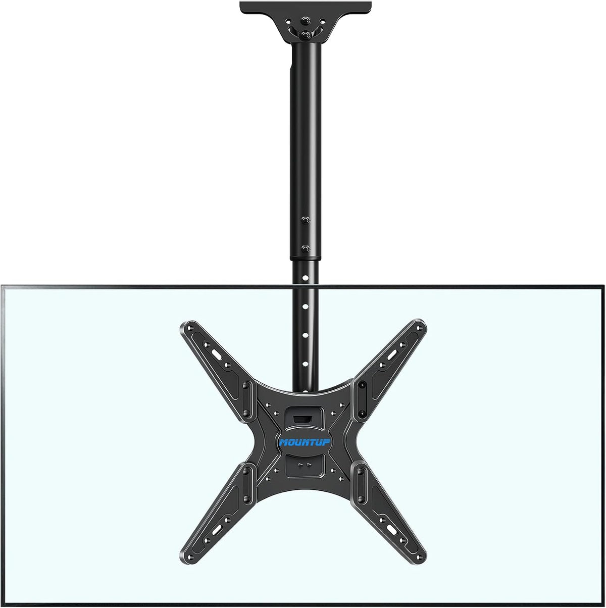MOUNTUP Ceiling TV Mount for Most 24''-65'' TVs, Hanging TV Ceiling Mount for 32 43 50 55 60 65 inch TVs, Full Motion Height Adjustable TV Mount Bracket, Holds up to 99lbs, Max VESA 400x400mm, MU0039 - PuriLite