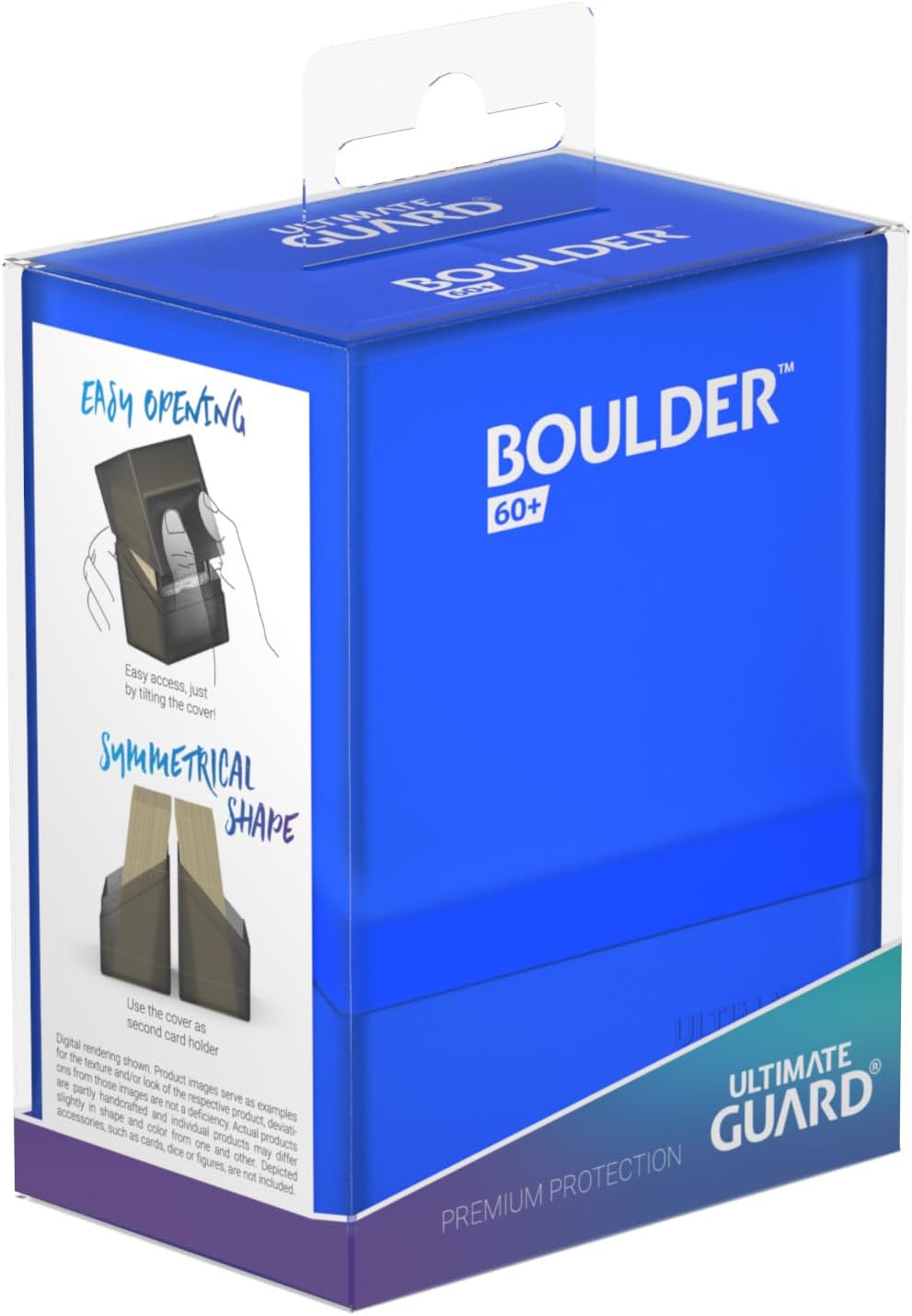 Ultimate Guard Boulder 100+ Classic, Deck Case for 100 Double-Sleeved TCG Cards, Onyx, Secure & Durable Storage for Trading Card Games, Soft-Touch Finish - PuriLite