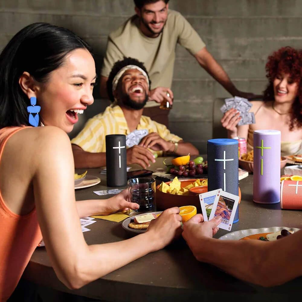 Ultimate Ears MEGABOOM 4 Portable Waterproof Bluetooth Speaker with Powerful 360-Degree Sound and Thundering Bass, Floating Speaker with 20-Hour Battery and 147ft (45m) Range - Black - PuriLite