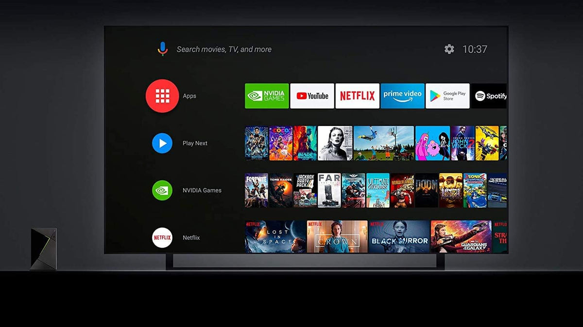 NVIDIA SHIELD Android TV Pro | 4K HDR Streaming Media Player, High Performance, Dolby Vision, 3GB RAM, 2x USB, Works with Alexa, Black - PuriLite