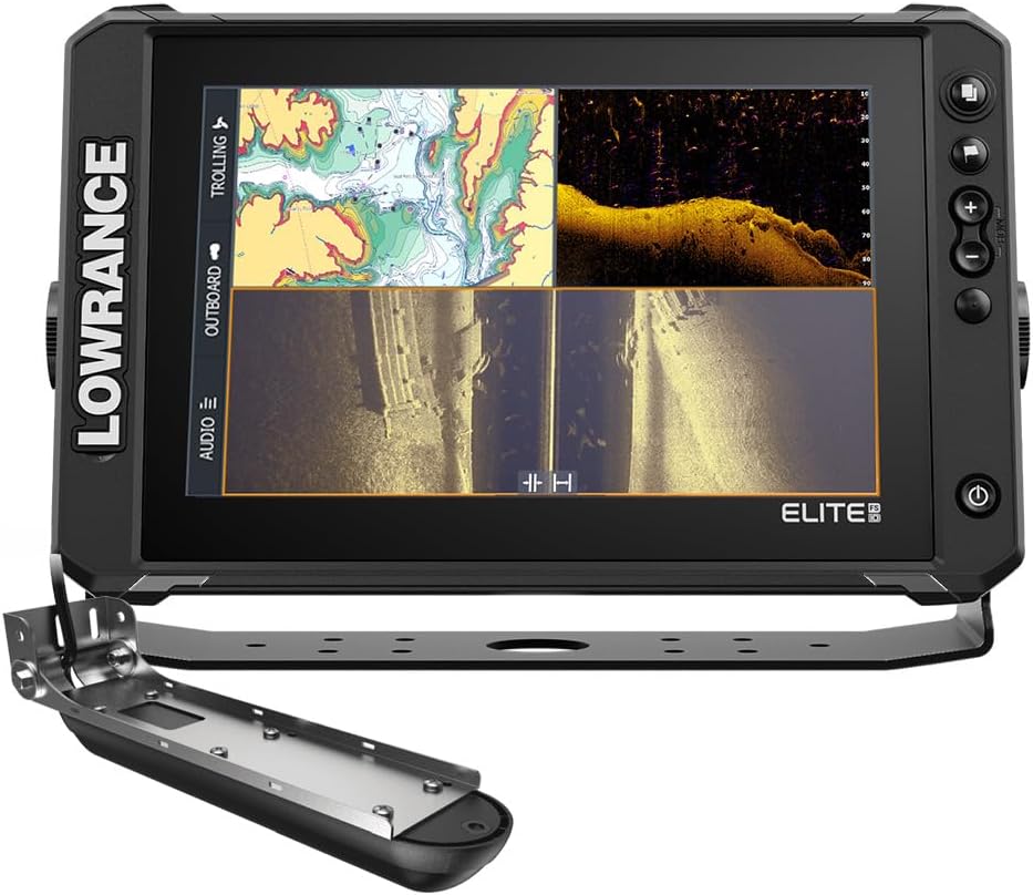 Lowrance Elite FS 7 Fish Finder with HDI Transducer, Preloaded C-MAP Contour+ Charts - PuriLite