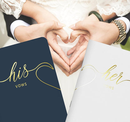 LSSH GmbH Vow Books - His and Hers Wedding Essentials, 28 Pages, 5.5" X 4" (Dark Green & Sage) - PuriLite