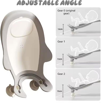 Baby Bathtub, Adjustable Soft Non Slip U Shaped Drainage Baby Bath Support With Suckers For Babies 0-12 Months Home Use - PuriLite