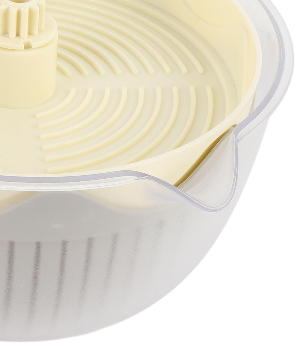 Salad Spinner High Efficiency Multifunctional Vegetable Washer and Salad Chopper for Home (Beige) - PuriLite