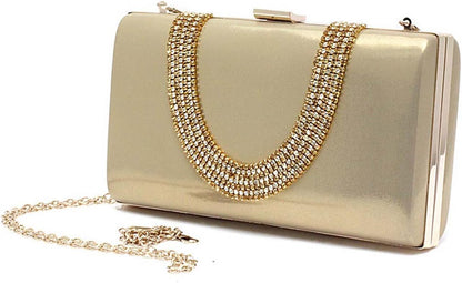 Ankoee Ladies Envelope Clutch Bag Evening Bag Bridal Wedding Bag Handbag Prom Clutches Handbag - PuriLite
