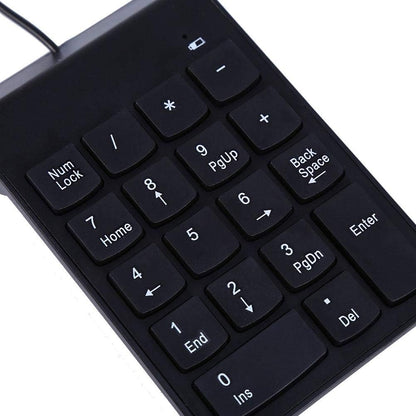 Purilite Select Slim Wired Numeric Keypad | 18-Key Plug & Play USB Number Pad - PuriLite