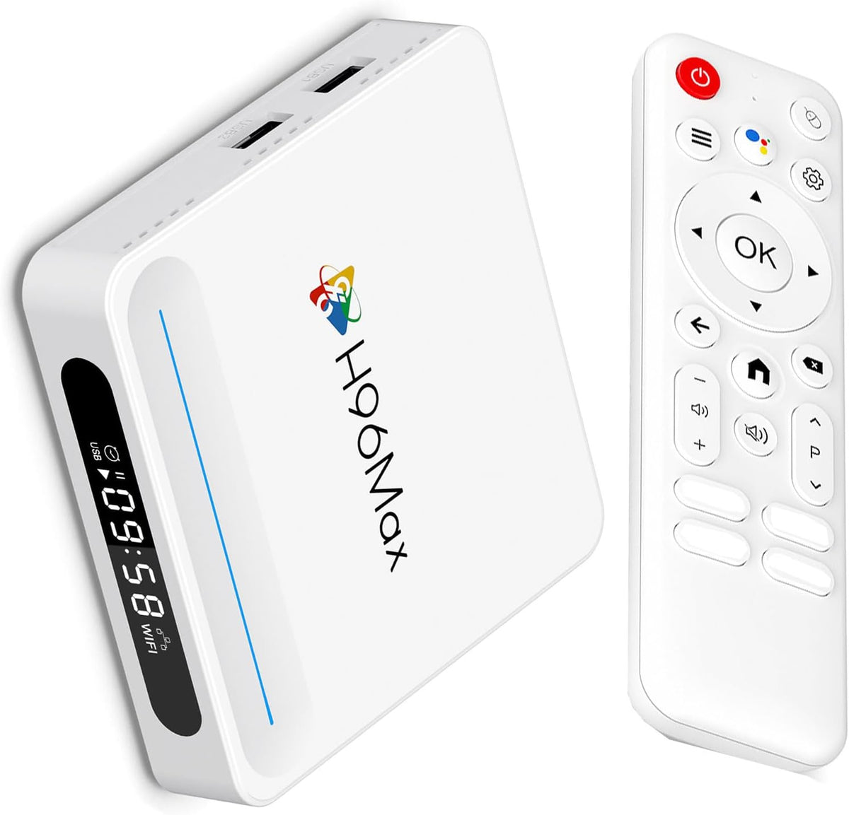 Android TV Box 14.0 4GB RAM 128GB ROM Dual-WiFi 6.0 H96 Max H618 Plus Android Box with 3D 8K BT 5.4 USB Ultra HD - PuriLite