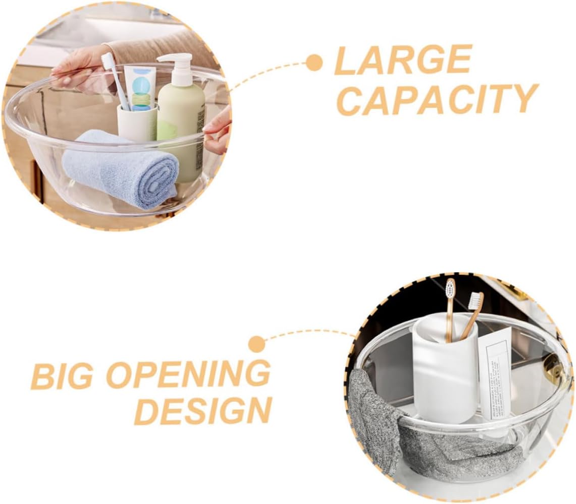 COSMEVIVI Plastic Wash Basin for Home Use Deep and Thick Wash Tub Suitable for Baby Bathing and Foot Soaking 1-Pack - PuriLite