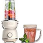 La Reveuse Personal Size Blender 250 Watts Power for Shakes Smoothies Seasonings Sauces with 1 Piece 15 oz Cup,1 Piece 10 oz Mug,BPA Free (Black) - PuriLite