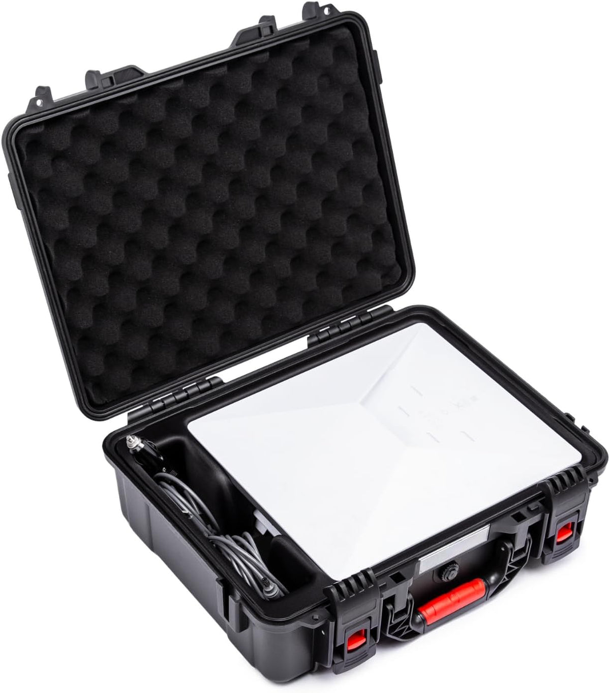 Steinwhale IP67 Waterproof Storage Case for Starlink Mini, Built with Waterproof Seal and Safe Latch System, Protective Hard Case with Foam Padding Keep Dish Safe, Portable for Travel and Outdoor Use - PuriLite