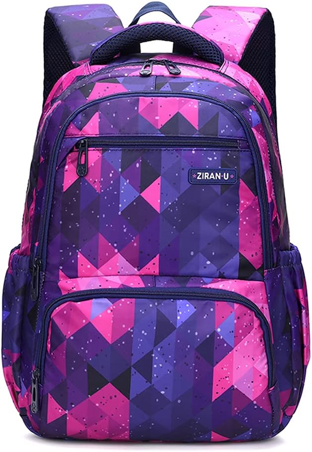 Kids Backpack for Boys Girls Nylon Elementary School Bags Durable Children Bookbags Casual Travel Back Pack - PuriLite