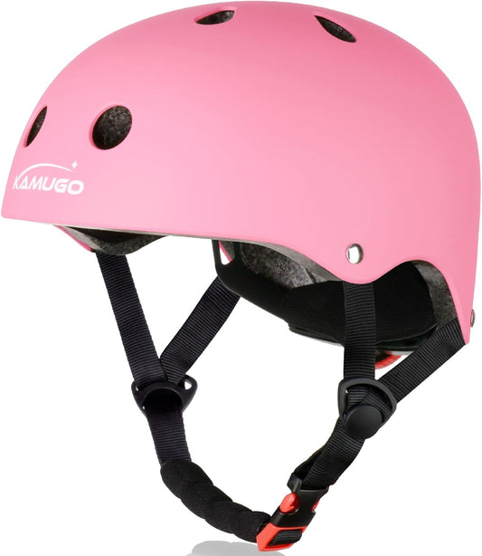 KAMUGO Kids Adjustable Helmet, Suitable for Toddler Kids Ages 3-8 Boys Girls, Multi-Sport Safety Cycling Skating Scooter Helmet - PuriLite