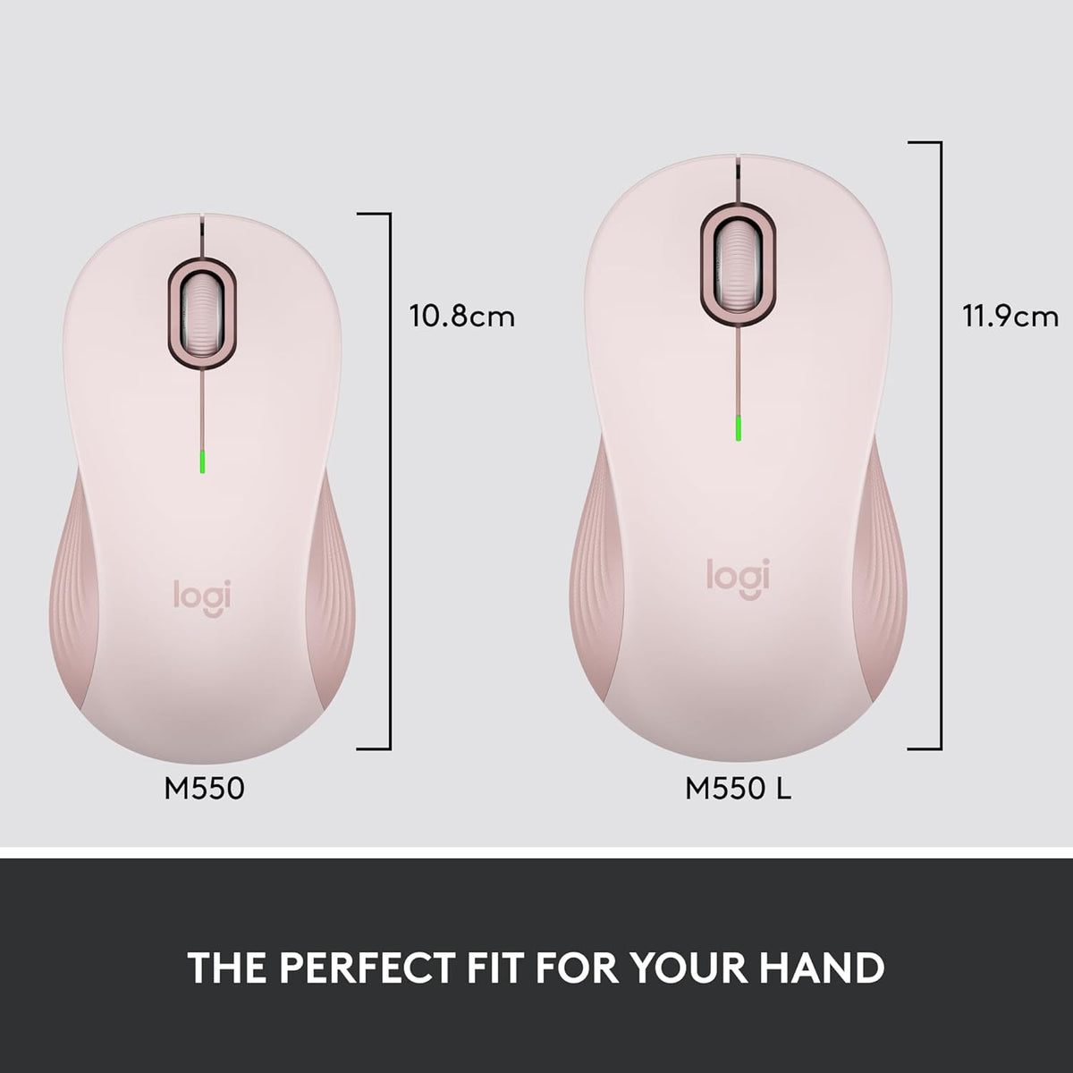 Logitech Signature M650 L Full Size Wireless Mouse - For Large Sized Hands, 2-Year Battery, Silent Clicks, Customizable Side Buttons, Bluetooth, for PC/Mac/Multi-Device/Chromebook - Black - PuriLite