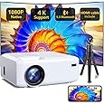 Mini Projector with Bluetooth and 50% Zoom, YOTON Y4 Auto Keystone 270° Rotation Portable Movie Projecteur 1080P Support, Compatible with Android/iOS/HDMI/PS5 - PuriLite