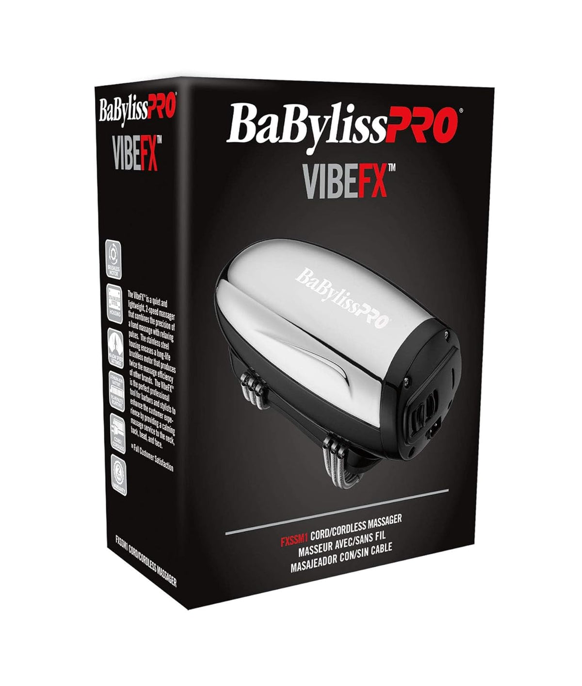 BaBylissPRO VibeFX Cord Cordless Massage - PuriLite