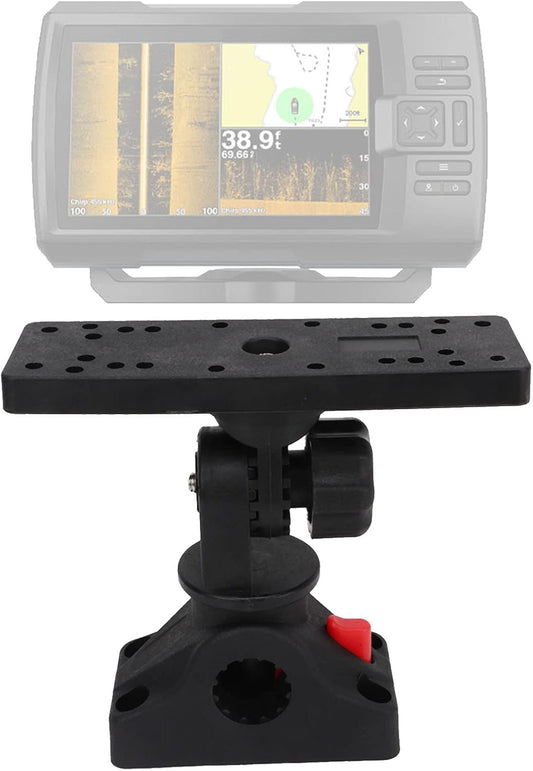 Focket Fish Finder Mount Base, 360° Rotating, Adjustable, Boat Compatible, Universal Fish Finder & GPS Holder - PuriLite