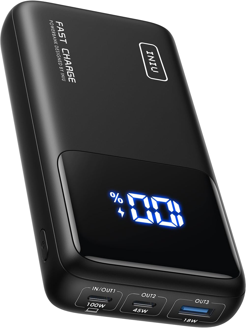 INIU Power Bank, 25000mAh 100W High Capacity USB C Laptop & Phone Portable Charger, Fast Charging Flight Cruise Ship Travel Essential Mini Battery Pack for College Students Travelers Boys Girls, Red - PuriLite
