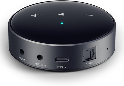 WiiM Mini AirPlay 2 Wireless Audio Streamer, Multiroom Stereo, Preamplifier, Works with Alexa and Siri Voice Assistants, Stream Hi-Res Audio from Amazon Music, Tidal and More - PuriLite