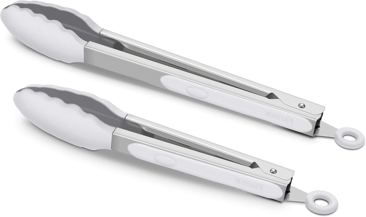 Purilite Select Silicone &amp; Stainless Steel Kitchen Tongs - PuriLite