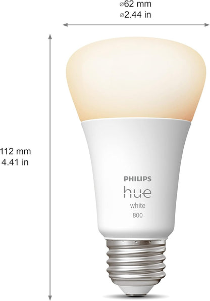 Philips Hue White and Colour Ambiance A19 E26 LED Smart Bulb, Bluetooth & Zigbee Compatible (Hue Hub Optional), Works with Alexa & Google Assistant A Certified for Humans Device (562785),3 Pack - PuriLite