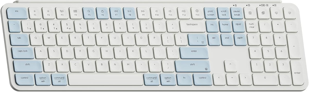 Keychron B6 Pro Quiet Key Full Size Ultra-Slim Wireless Keyboard, ZMK Programmable Bluetooth 5.1/2.4 GHz/Wired with Ultra-Long Battery Life Low Profile for Mac Win Linux System - Space Gray - PuriLite