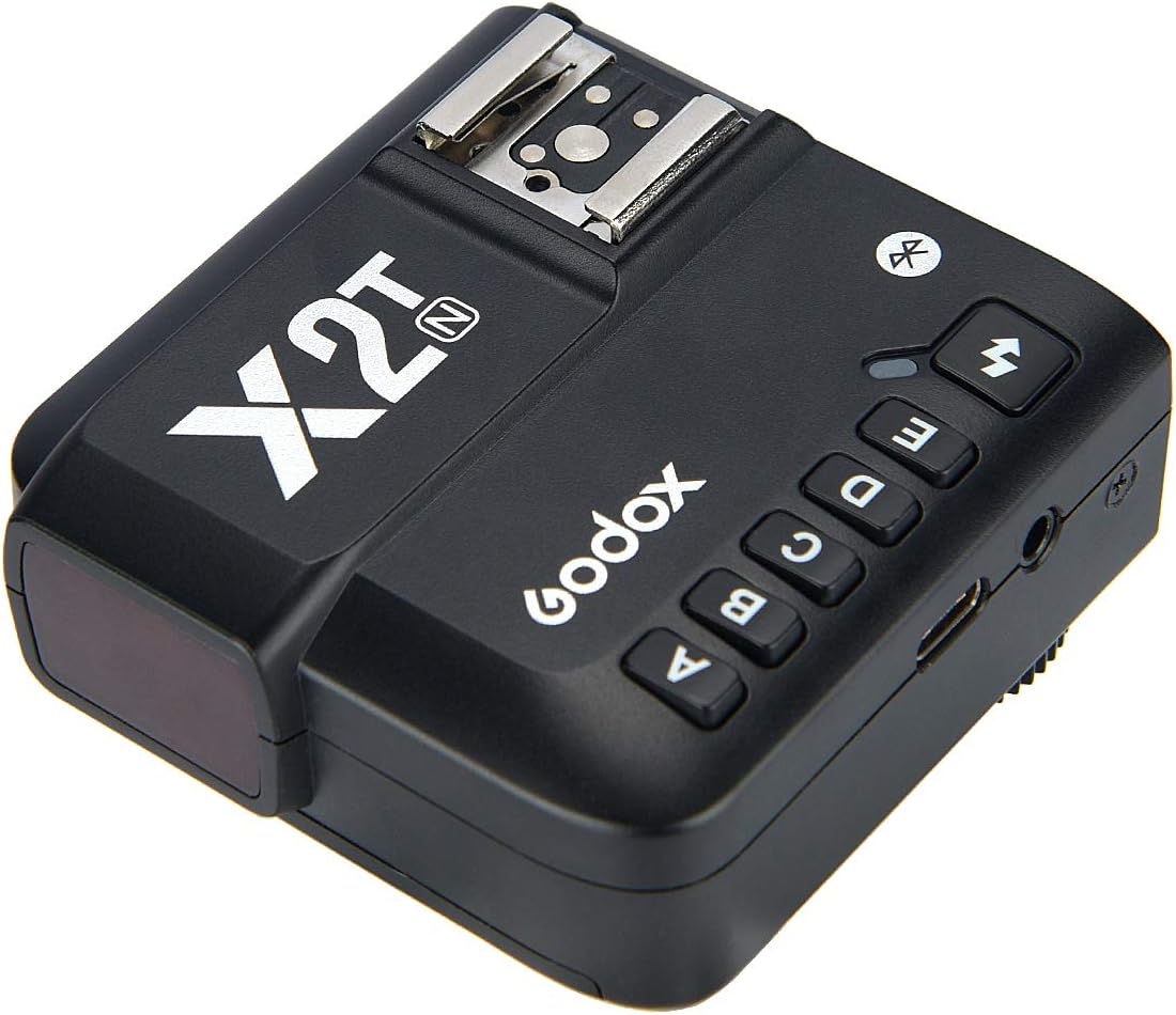Godox X2T-N TTL Wireless Flash Trigger for Nikon Bluetooth Connection Supports iOS/Android App Contoller,1/8000s HSS,TCM Function,Relocated Control-Wheel,New AF Assist Light - PuriLite