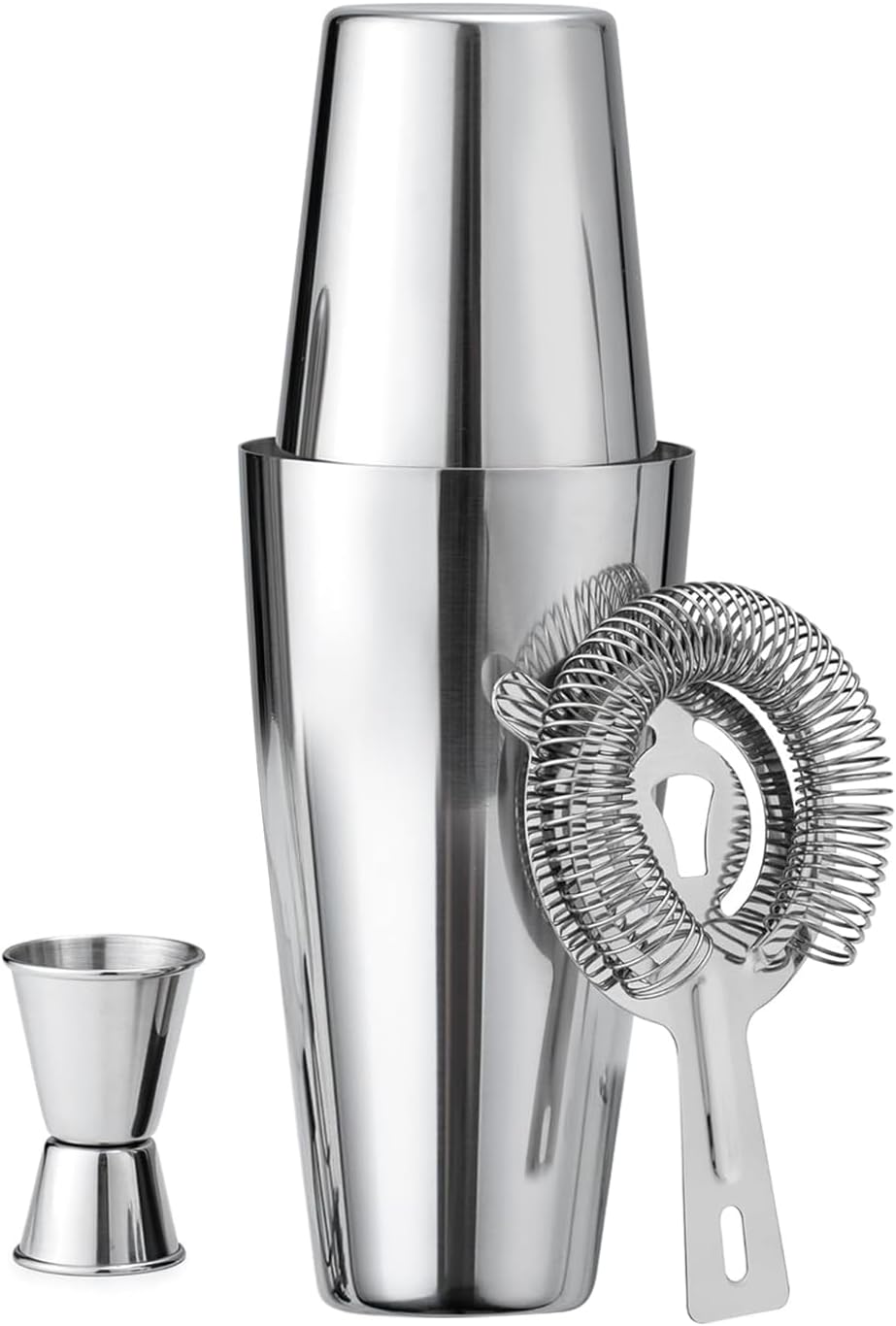 Boston Cocktail Shaker Set, 18 oz&25oz Stainless Steel Martini Shakers for Bartending, Drink Shaker for Bartender Home - PuriLite
