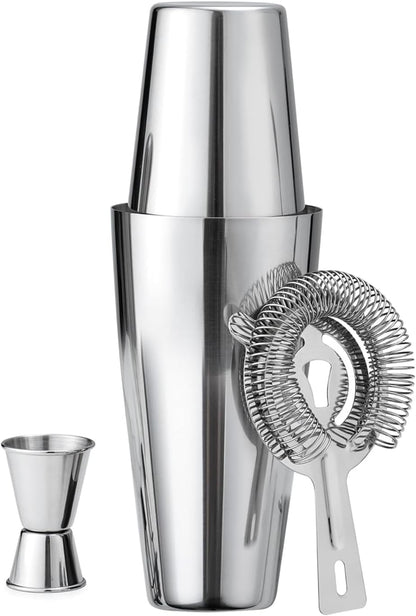 Boston Cocktail Shaker Set, 18 oz&25oz Stainless Steel Martini Shakers for Bartending, Drink Shaker for Bartender Home - PuriLite