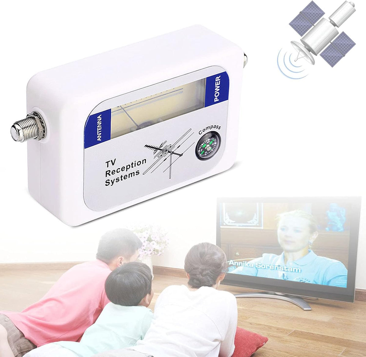 Mini Finder Digital TV Strength Meter Detector Receiver with Backlight. Elegant Exterior, Excellent Sensitivity for Remote Satellite Antennas - PuriLite