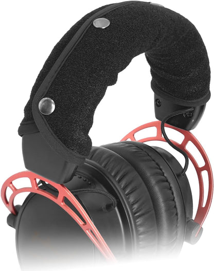 GEVO Replacement Headphone Headband Cover for HyperX Cloud & Alpha,Cloud 1/2/3/Pro,Cloud X/Core,Flight,Stinger Gaming Headset,Headband Cushion Easy Installation No Tool Needed-Velvet Black - PuriLite
