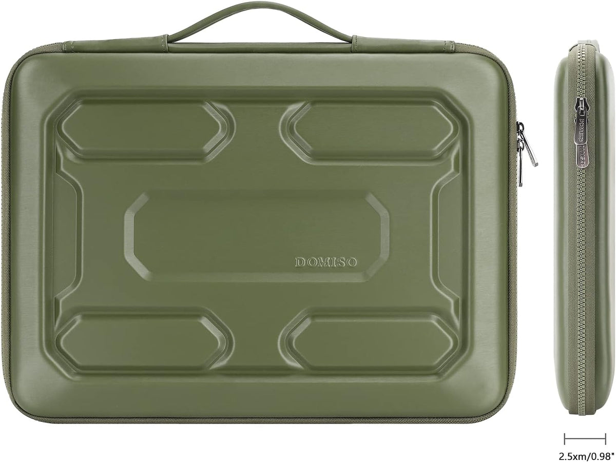 DOMISO 15.6 inch Laptop Sleeve with Handle Protective Shockproof Waterproof EVA Case for 15.6" Yoga 720 IdeaPad 310 320 ThinkPad T570/Legion 5 Gen 6/HP Envy 15/15.6" Notebooks, Dark Blue - PuriLite