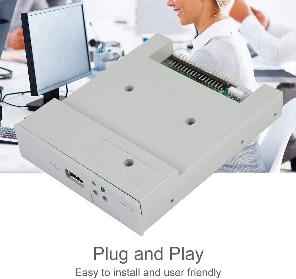 SSD Floppy Drive,Tangxi SFR1M44-U 3.5in 1.44MB USB SSD Floppy Drive Emulator+CD Screws,Plug and Play,Easy to Install,Gray - PuriLite