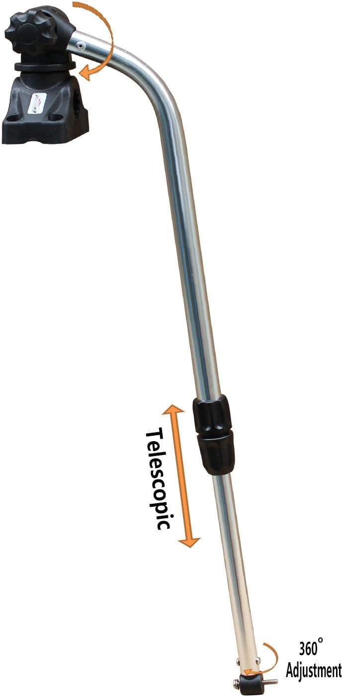 Brocraft Transducer Mounting Arm with Mount/Kayak Fish Finder Transducer Mounting - PuriLite