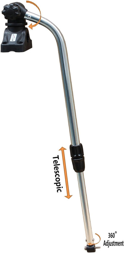 Brocraft Transducer Mounting Arm with Mount/Kayak Fish Finder Transducer Mounting - PuriLite