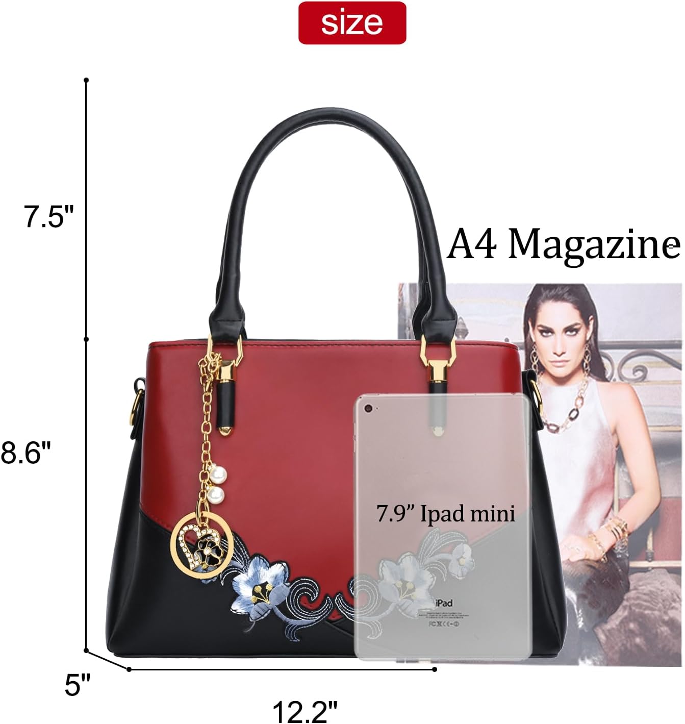 KKXIU Trendy Tote Bag for Women Lightweight Oxford Big Capacity Shoulder Purses and Handbags - PuriLite