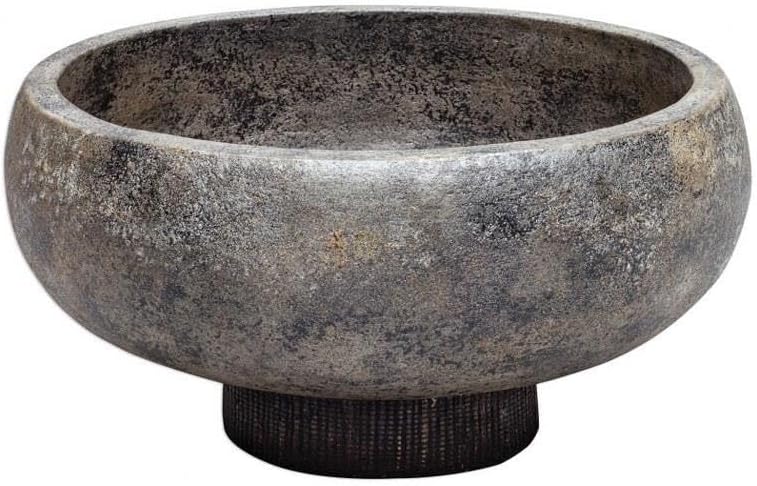 Handmade Terracotta Decorative Bowl | Farmhouse Centerpiece Bowl | Rustic Home Décor Bowl | Round Ceramic Accent Bowl | Tabletop Display Bowl - PuriLite