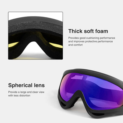 8 Pack Motorcycle & Ski Goggles - Dirt Bike & Snowboard Goggles for Men, Women & Youth - PuriLite