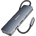 BENFEI USB C HUB 7in1, USB C HUB Multiport Adapter with USB-C to HDMI, USB-C to SD/TF Card Reader/3*USB 3.0/100W Power Delivery, Compatible with iPhone 15 Pro/Max, MacBook, iPad Pro, iMac, S23, XPS17 - PuriLite
