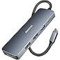 BENFEI USB C HUB 7in1, USB C HUB Multiport Adapter with USB-C to HDMI, USB-C to SD/TF Card Reader/3*USB 3.0/100W Power Delivery, Compatible with iPhone 15 Pro/Max, MacBook, iPad Pro, iMac, S23, XPS17 - PuriLite