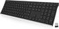 Arteck 2.4G Wireless Keyboard Stainless Steel Ultra Slim Full Size Keyboard with Numeric Keypad for Computer/Desktop/PC/Laptop/Surface/Smart TV and Windows 10/8/ 7 Built in Rechargeable Battery - PuriLite